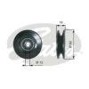 GATES T36606 Deflection/Guide Pulley, v-belt